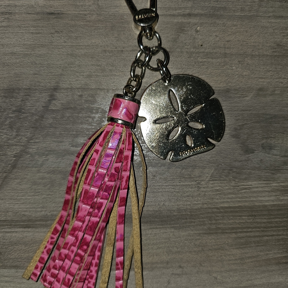 Brahmin sand dollar tassle